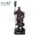 Artisan d'Asie Statues Asiatiques S (30 cm) / Bois de santal noir / Lance vers le haut Statue guerrier Guanyu en bois de santal noir ou bois de padouk