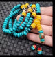 Collier mala en pierre de turquoise Colliers Malas Artisan d'Asie