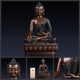 Statue Bouddha Shakyamuni en cuivre Statues Bouddha Artisan d'Asie M - 21 cm