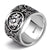 Artisan d'Asie Bagues 56 mm Bague 4 symboles en argent 999