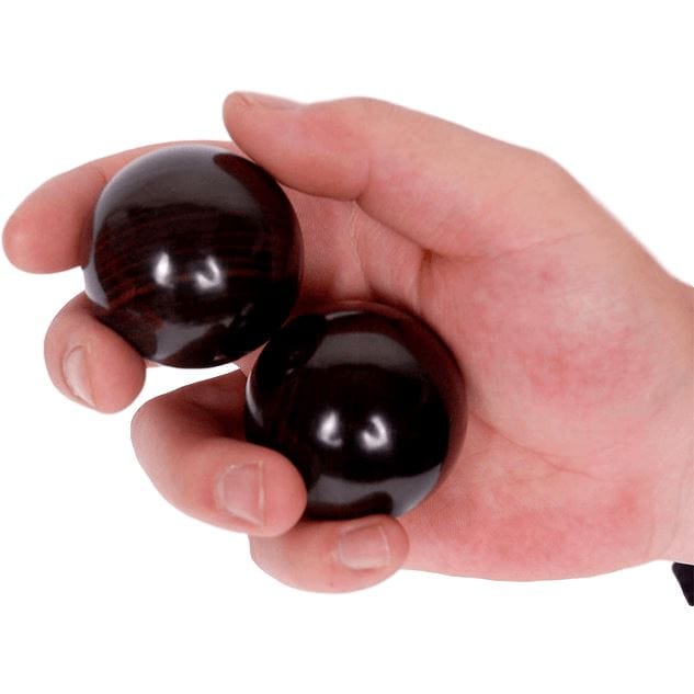 Bolas de Qi Gong - Bolas de salud china de madera de sándalo morado