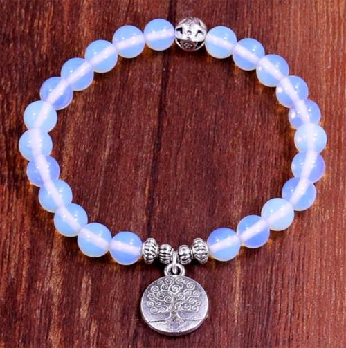 Pulsera Mala en Moonstone Tree of Life