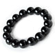 Artisan d'Asie Bracelets Malas S (18 cm) Bracelet mala en pierre d'agate noire