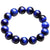 Bracelet mala en pierre d'oeil de tigre bleu