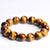 Artisan d'Asie Bracelets Malas S (18 cm) Bracelet mala en pierre d'oeil de tigre jaune