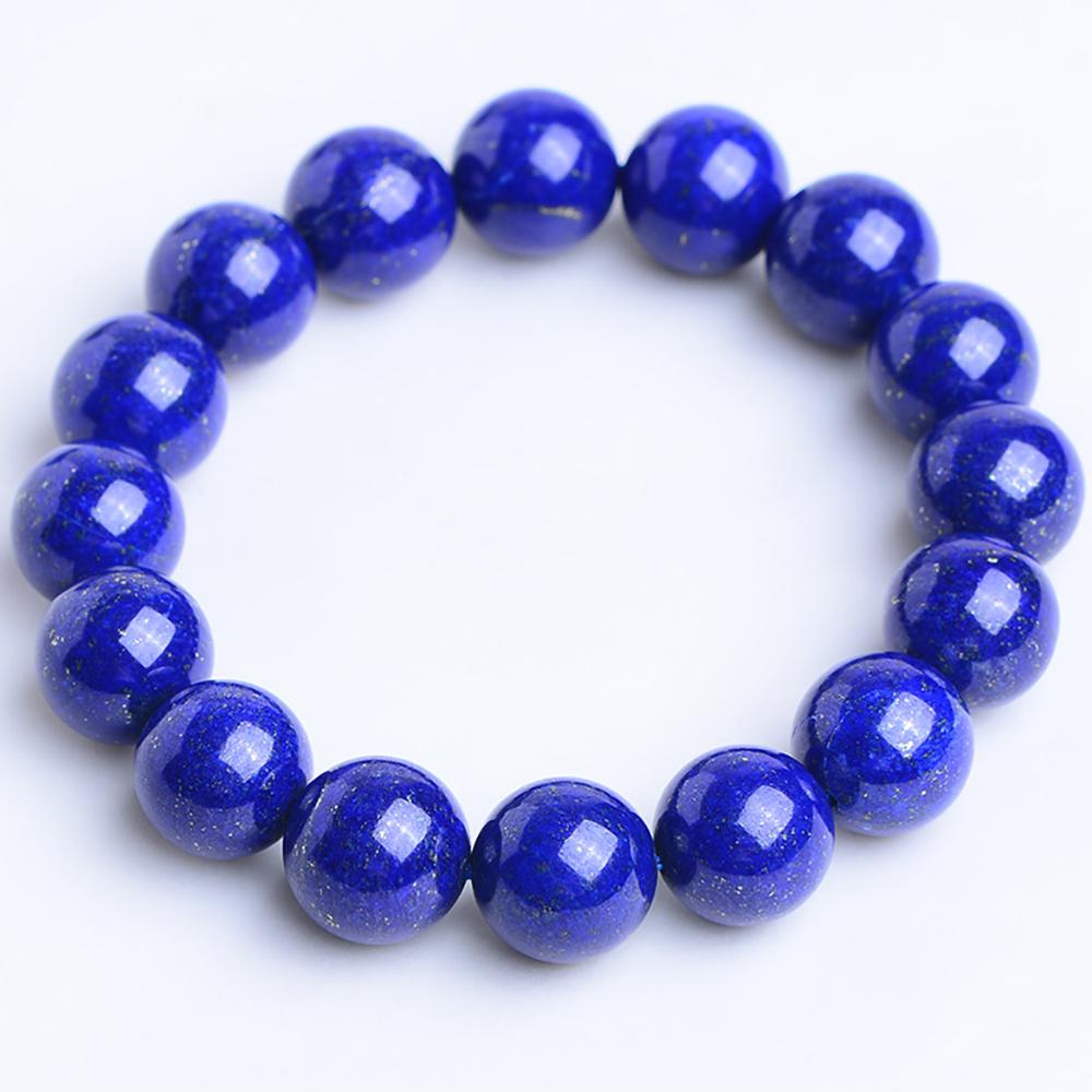 Artisan d'Asie Bracelets Malas S (18 cm) Bracelet mala en pierre de lapis lazuli