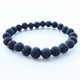 Artisan d'Asie Bracelets Malas S (19 cm) Bracelet mala en pierre de lave