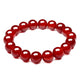 Artisan d'Asie Bracelets Malas S (20 cm) Bracelet mala en pierre d'agate rouge