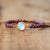 Artisan d'Asie Bracelets Tressés Tibétains Bracelet tressé en pierre d'Améthyste