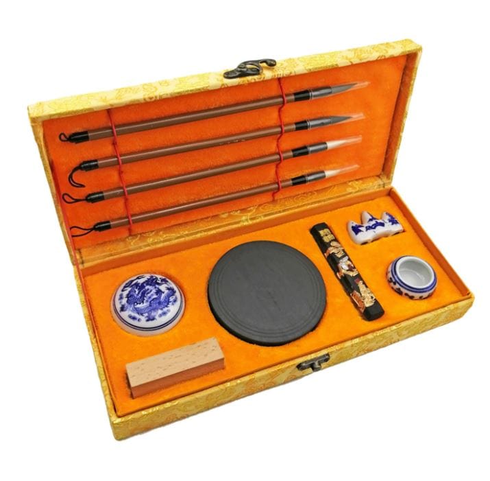 Coffret de calligraphie chinoise haut de gamme