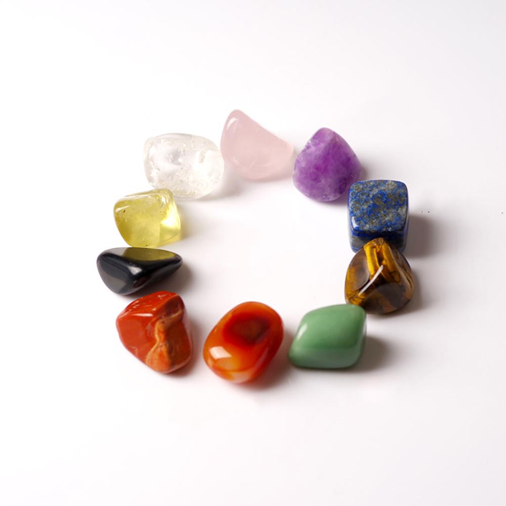 Coffret Chakra : 10 Pierres naturelles 7 chakras