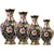 Artisan d'Asie Cloisonné Chinois (S) 9 x 15 cm Paire de vases chinois en cloisonné – Fleurs