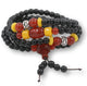 Artisan d'Asie Colliers Malas Collier mala en pierre d'obsidienne et agate