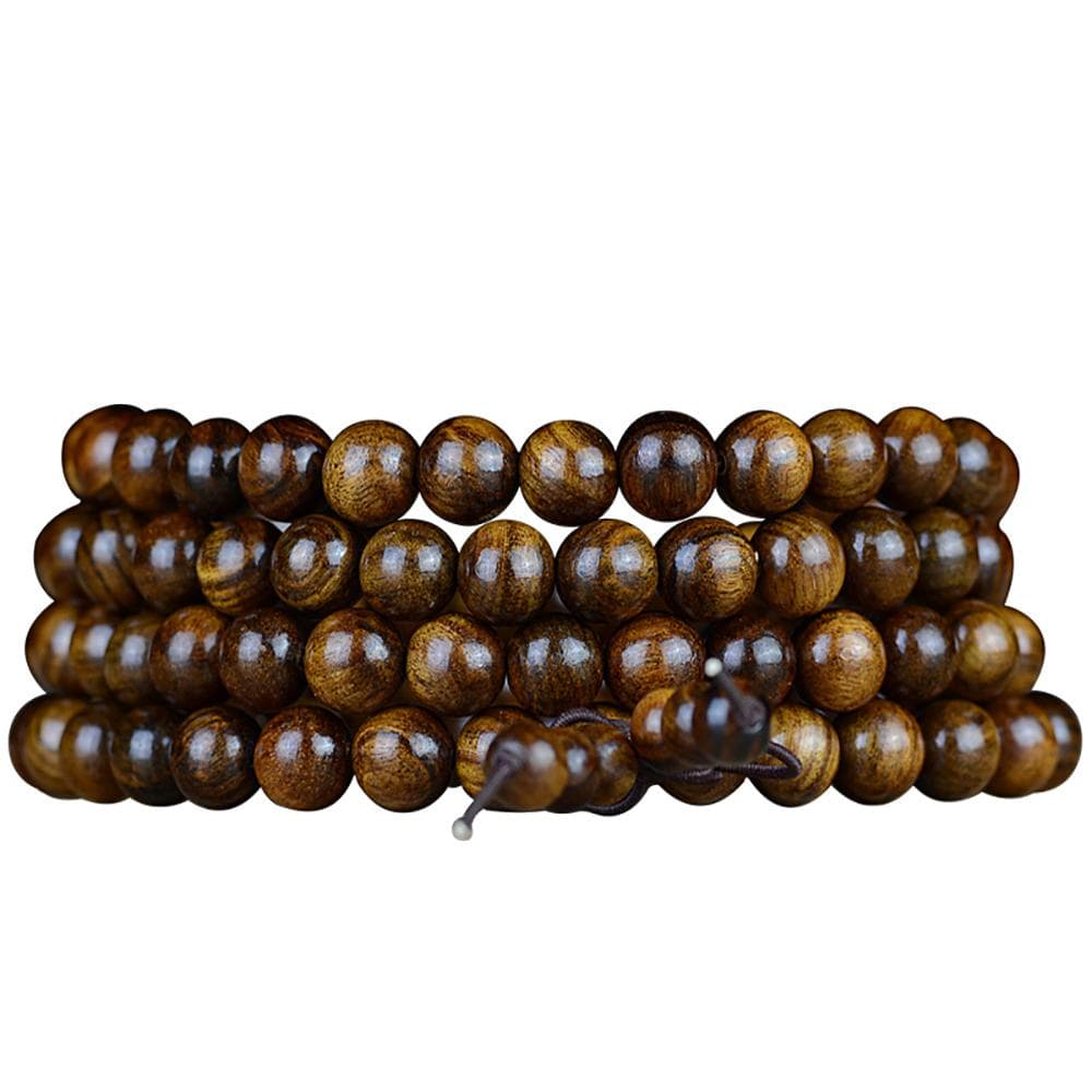 Artisan d'Asie Colliers Malas M (65 cm) Collier mala en bois de poirier