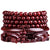 Collier mala en bois de santal rouge