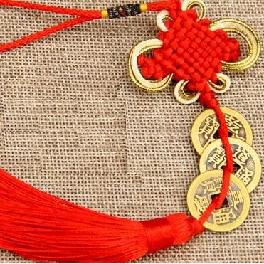 Pendentif Feng Shui traditionnel béni - Rouge