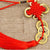 Artisan d'Asie Feng Shui 3 Pièces - Chance Pendentif Feng Shui traditionnel béni - Rouge