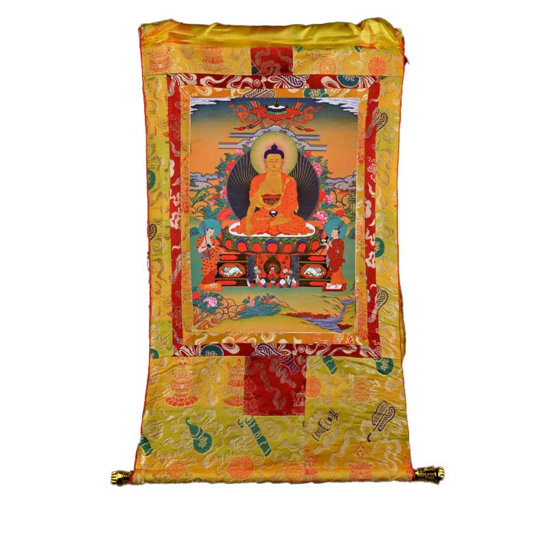 Pintura del buda Thangka Shakyamuni