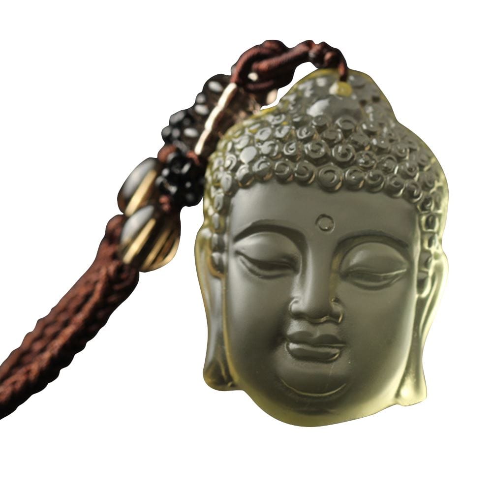 Pendentif Bouddha Amitabha en Citrine