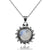 Pendentif Soleil en Pierre de Lune et Argent S925