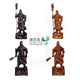 Artisan d'Asie Statues Asiatiques S (30 cm) / Bois de santal noir / Lance vers le haut Statue guerrier Guanyu en bois de santal noir ou bois de padouk