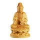 Artisan d'Asie Statues Bouddha M - 10 cm Statue Bodhisattva Guanyin en bois de buis