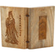 Artisan d'Asie Statues Bouddha Mantra de la grande compassion (Om maṇi padme hūm) - Tablettes en bois de santal