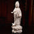 Artisan d'Asie Statues Bouddha Statue Bodhisattva Guanyin en céramique blanche