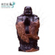 Artisan d'Asie Statues Bouddha XS - Bois de santal noir - 15 cm Statue Bouddha rieur Maitreya en bois de santal noir ou bois de padouk