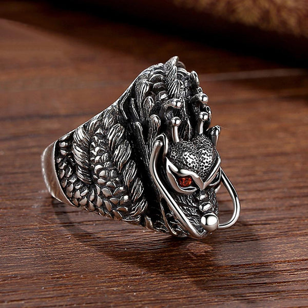 Bague tete de discount dragon