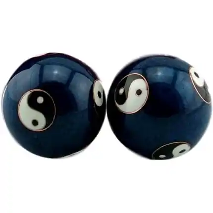 Boules de Qi Gong en cloisonné | Motifs traditionnels