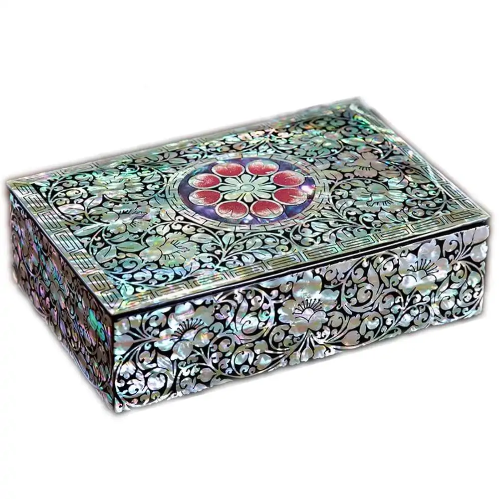 Boîte à bijoux chinoise en nacre — Artisan d'Asie