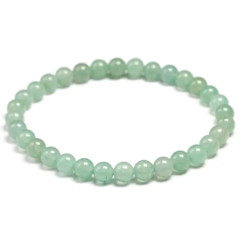 Bracelet mala en pierre d'aventurine 6mm — Artisan d'Asie