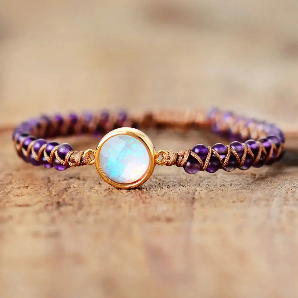 bracelets tresses tibetains bracelet tresse pierre d amethyste 8228453515401 1192763656 3