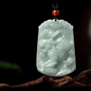 Pendentif Signes du Zodiaque en Jade du Myanmar