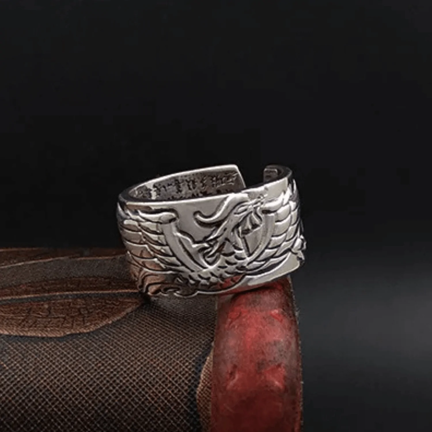 Bague Phénix Argent 999 – Bijou artisanal ajustable