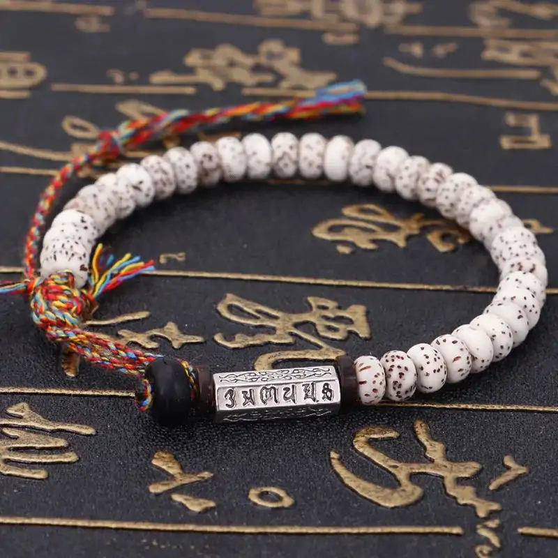 Bracelet tibétain tressé à la main avec des graines Xingyue