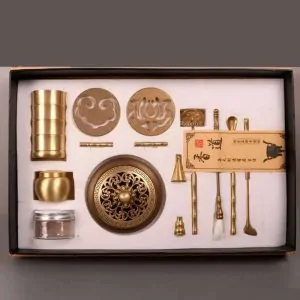 Coffret Cadeau Brûleur d'Encens en Cuivre Pur – Outils de Rituel