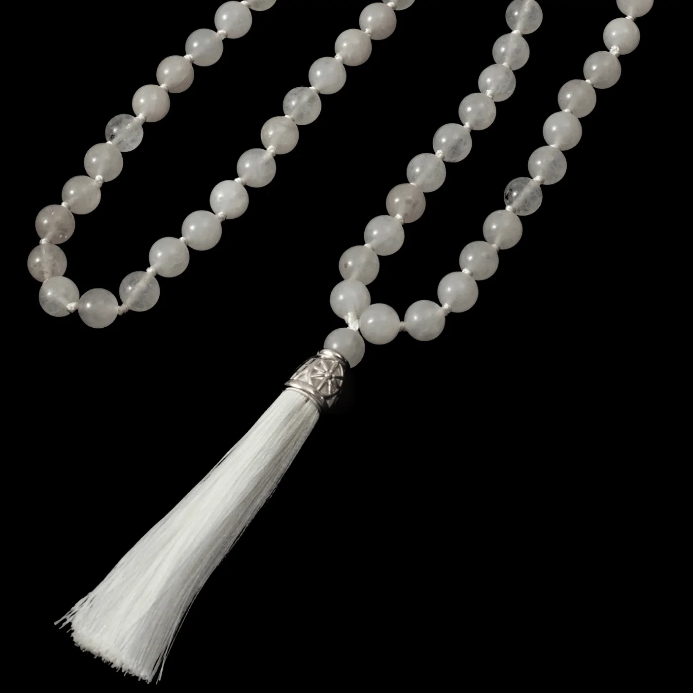 Collier mala jade blanc – Sagesse & protection bienveillante