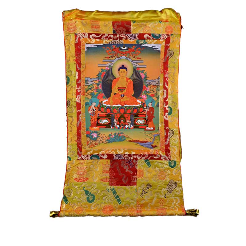 Dipinto Thangka Buddha Shakyamuni - immagine 2