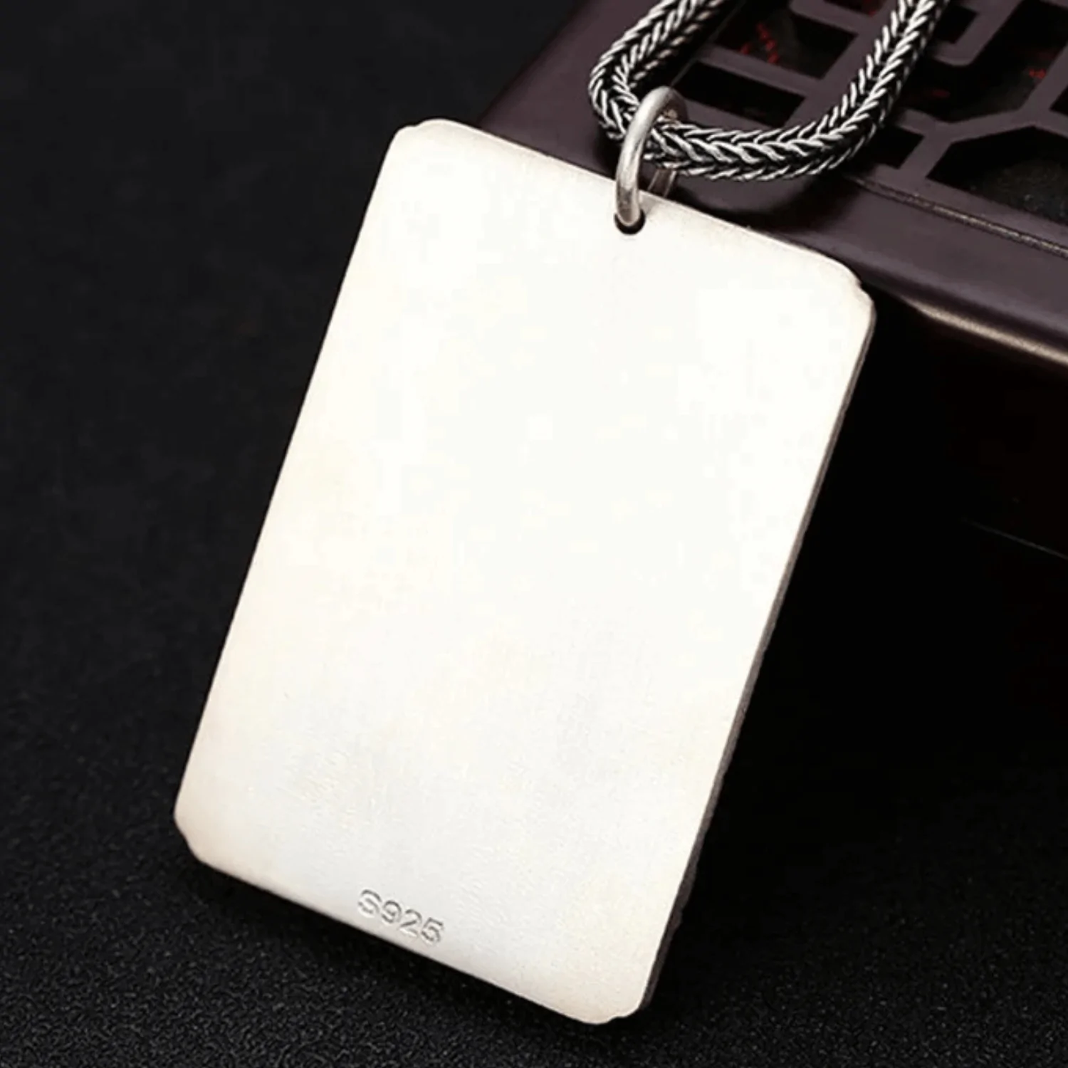 Pendentif Guanyu en Argent Sterling S925 | Le Dieu de la Guerre Protecteur