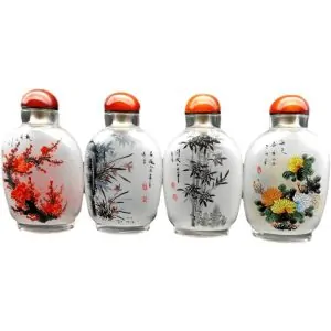 tabatieres fleurs et bambous 1 lots de 4 tabatieres chinoises verre nbtbg0100 1189993359.jpg