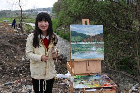 peintre-artiste-hongcun-province-anhui
