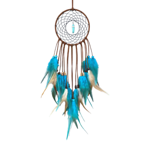 attrape reves attrape reves de plumes bleues fengshui00 1