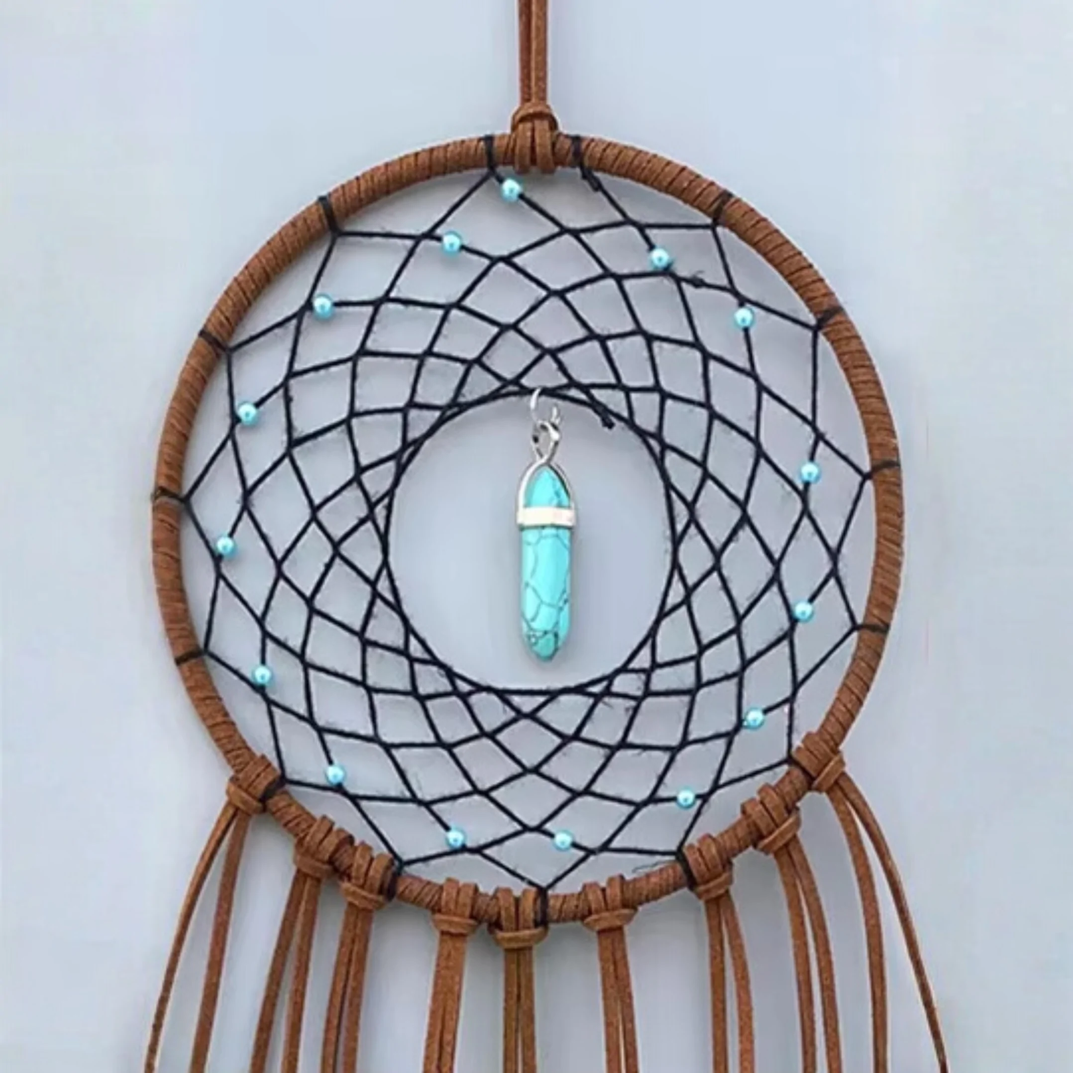 attrape reves attrape reves de plumes bleues fengshui00 1
