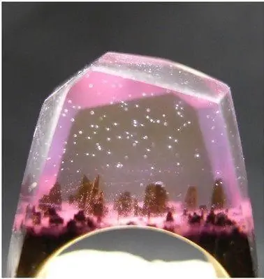 bagues 15mm bague mystica sakura artisanale resine ave