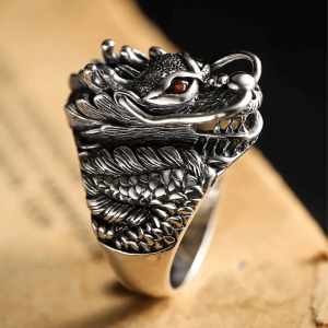 bagues bague chevaliere tete de dragon argent 925 1196914055
