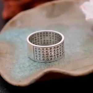 bagues bague gravee sutra du coeur argent 999 1197149950