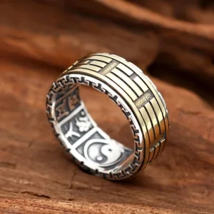 bagues bague tournante argent 925 et laiton 1196437294