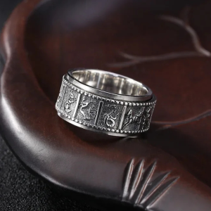 bagues bague tournante gravee signes du zodiaque argen